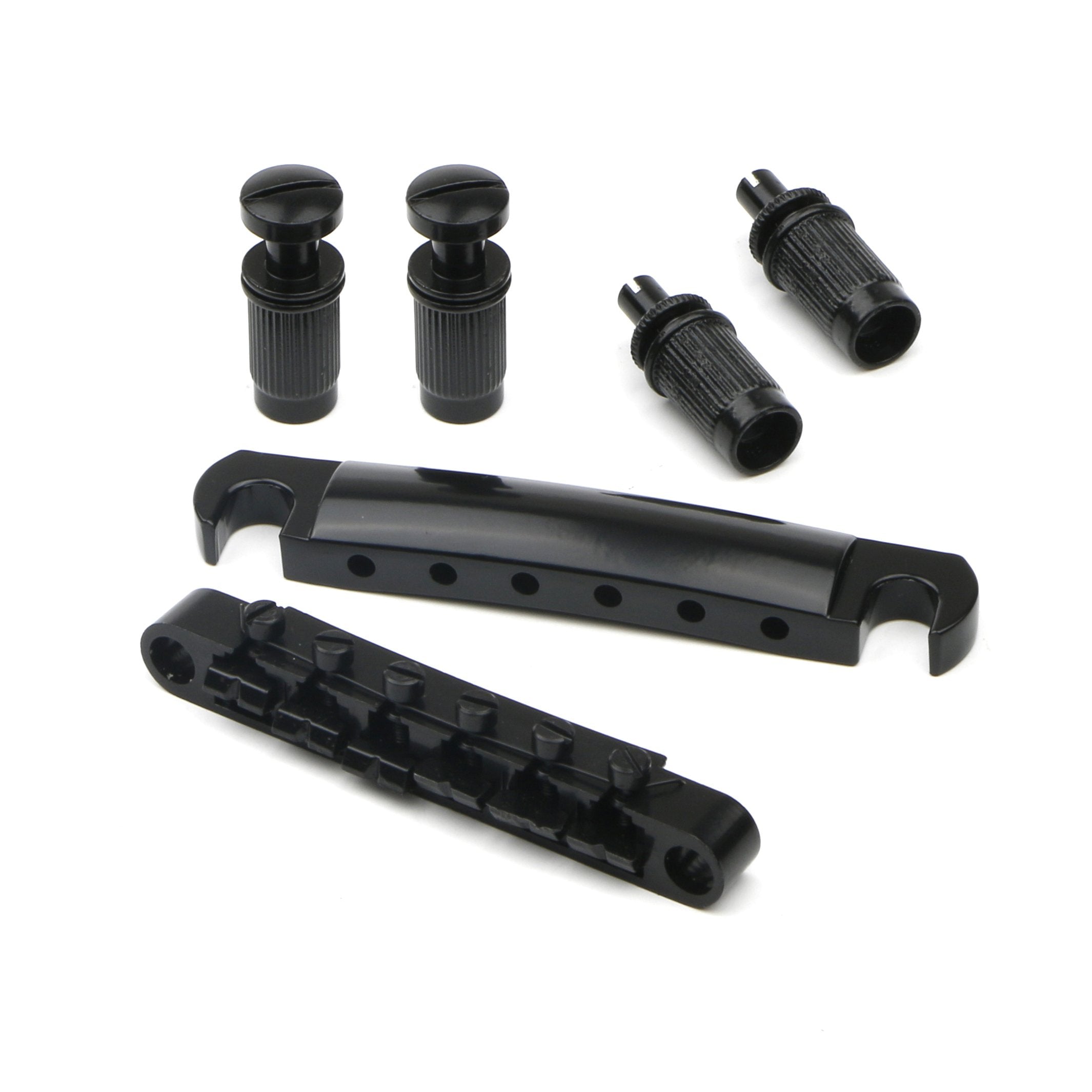 Set of Black Tune-O-Matic Bridge Tailpiece Studs for LP Electric Guitar Replacement Parts